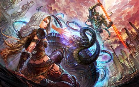 Wallpaper Illustration Fantasy Art Anime Comics Mythology