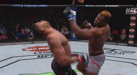 Francis Ngannou Knocks Out Alistair Overeem At Ufc 218