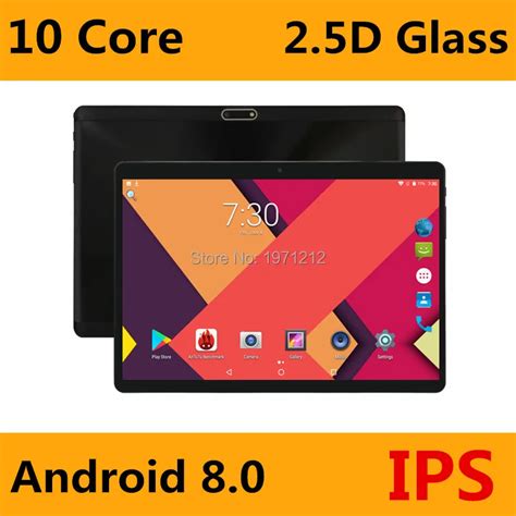 Super 2.5D Tempered Glass IPS 10 Inch Tablet PC 4GB RAM 64GB ROM ...