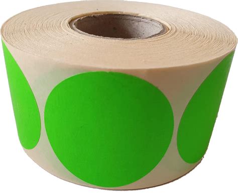 Blanco Etiketten Op Rol 50 Mm Rond Groen Radiant Bol