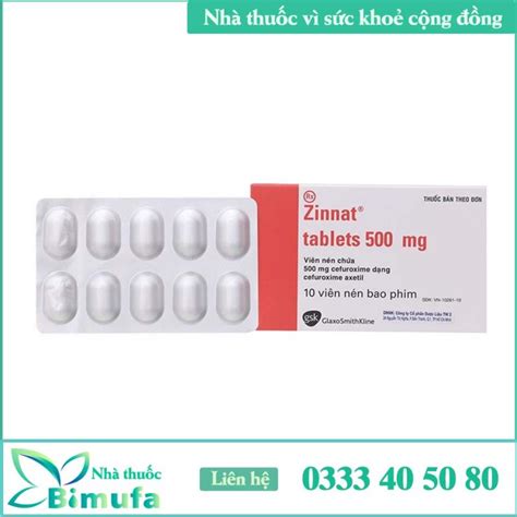 Zinnat 500mg | Thành phần, Công dụng & Giá bán