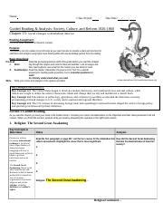 Name Class Period Due Date Guided Reading Analysis Society