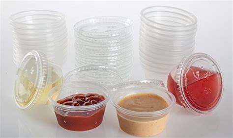 Golden Apple Ounce Clear Plastic Jello Shot Souffle Cups With Lids