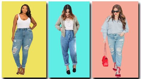 How To Wear Mom Jeans For Curvy Girl Youtube