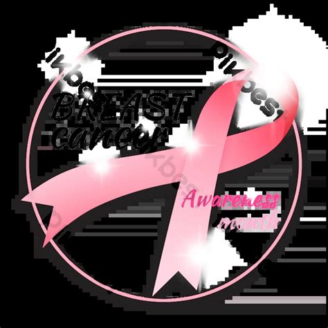 Pink Cancer Ribbon Border