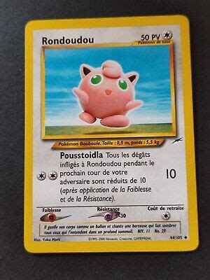 Rondoudou Neo Destiny Carte Pokemon Poke Cartes