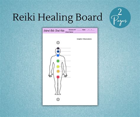 Distance Reiki Forms Reiki Session Board Reiki Session Form Bundle