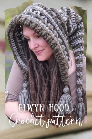 Elwyn Hood Crochet Pattern Pixiecore Hood Crochet Hat Pattern