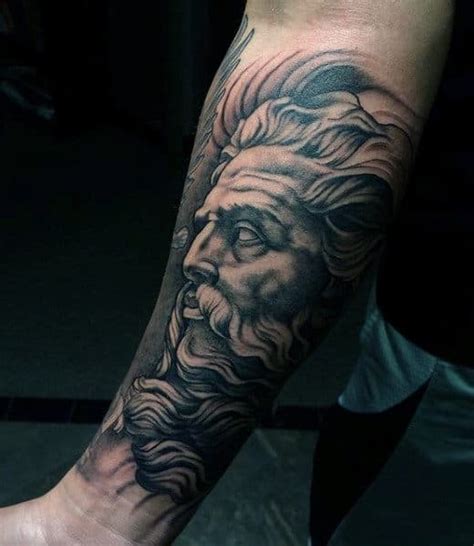 80 Zeus Tattoo Designs For Men A Thunderbolt Of Ideas