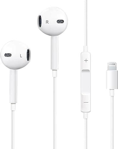 Apple Earbuds Wired Headphones With Lightning Connector [mfi Certified] Iphone Wired Earphones