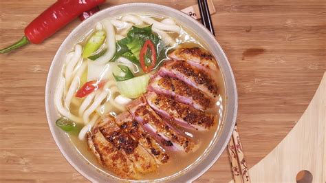 Date Night Recipe Duck With Udon Noodle Soup Recipe YouTube