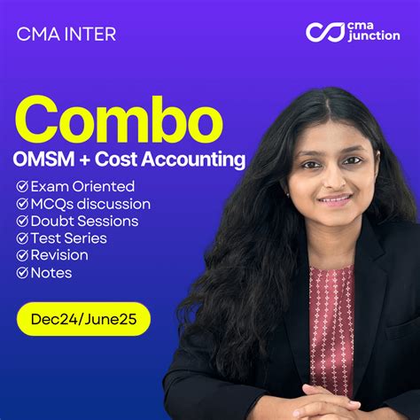 Combo Classes Omsm Cost Accounting Cma Inter June Cma Junction