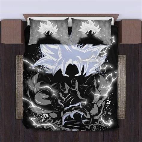 Goku Mastered Ultra Instinct Kamehameha Bedding Set Duvet Cover And