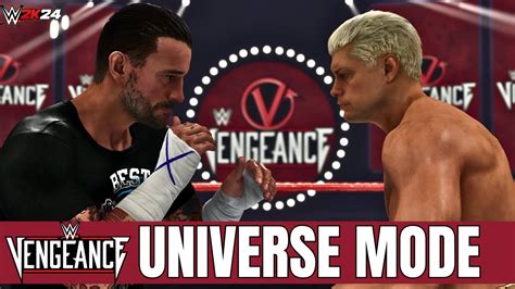 WWE 2K24 Universe Mode Vengeance PLE YouTube