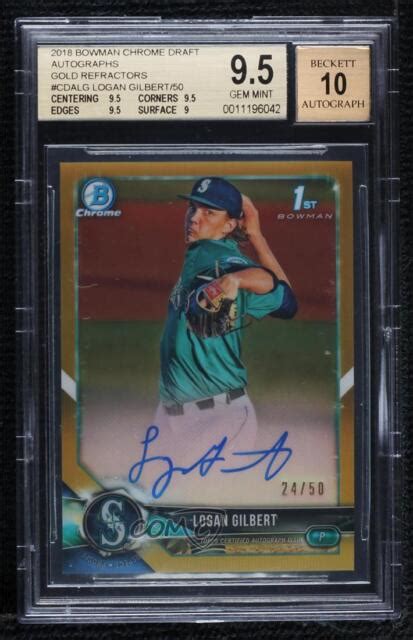 2018 Bowman Draft Chrome Draft Pick Autographs Gold Refractor CDA LG