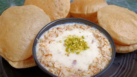 Kheer Aur Poori Recipe Easy Rice Kheer And Crispy Poori Rajab