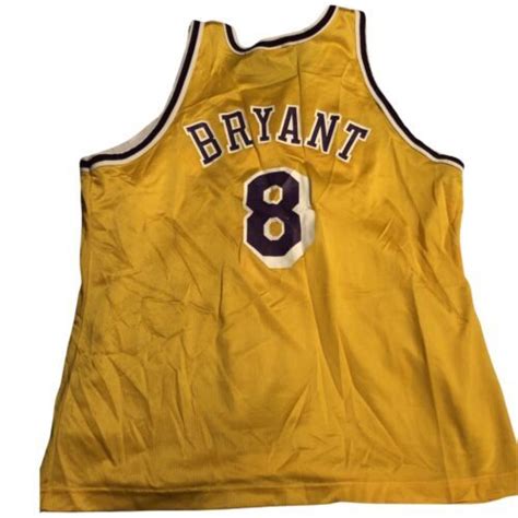 Vintage Kobe Bryant Los Angeles Lakers Champion Jersey Size 48 Xl Excellent Cond 4578874744