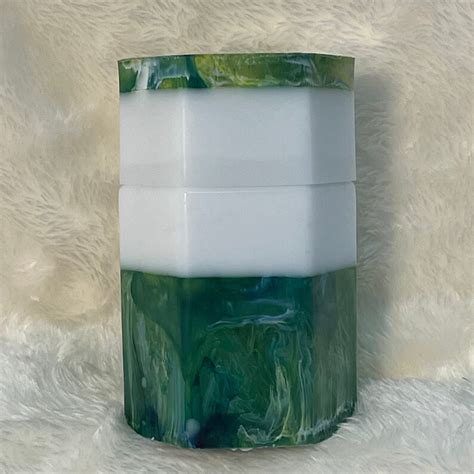 Multi Colored Dirty Pour Resin Storage Jar Stash Jar Etsy