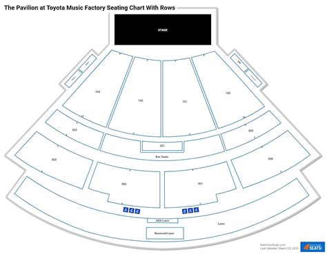 Seat Number Toyota Music Factory Seating Chart Draw Stunning Portraits