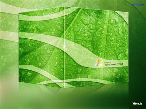 Microsoft Windows Vista Green Wallpaper