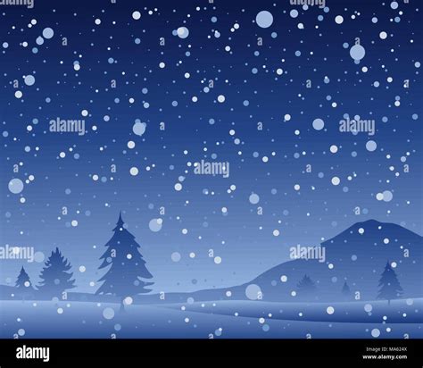 Rural Scene At Day With Trees In Snow Stock Vector Images Alamy