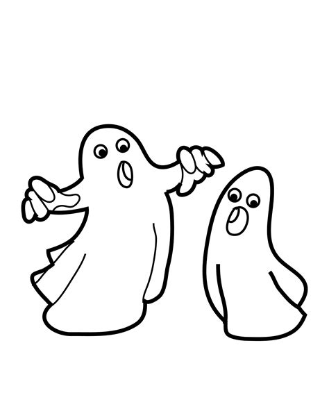 Free Printable Ghost Coloring Pages