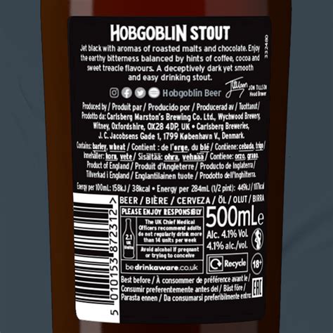 Hobgoblin Stout 8 X 500ml Hobgoblin Beer