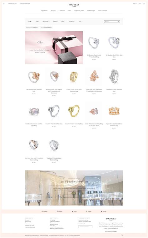 Boodles Magento Category Page Web Development Design Jewelry