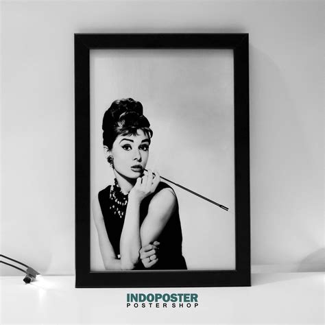 Jual Poster Hiasan Dinding Vintage Retro Jadul Audrey Hepburn Rp