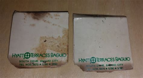 Vintage Collectible Hyatt Terraces Baguio Hotel Souvenir Matchbok
