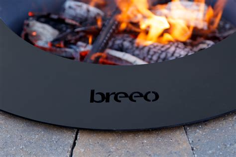 Zentro Smokeless Round Fire Pit Steel Breeo