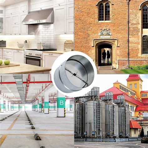 MIVIDE 2Pack 4 inch Backdraft Damper Duct, One Way Airflow Ducting