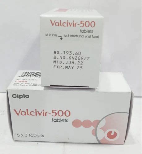 Cipla Valcivir Mg Tablets Valavyclovir Tablet Packaging Type