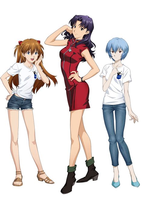 Souryuu Asuka Langley Ayanami Rei Katsuragi Misato Sachiel And