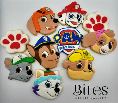 Paw Patrol Sugar Cookies Galletas Patrulla Canina Paw Patrol Etsy