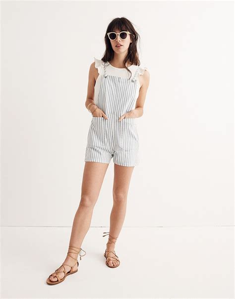 Denim Tie Strap Short Overalls Overall Shorts Cute Overalls Comfy Denim