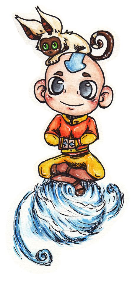 chibi Aang by Ruwie on DeviantArt