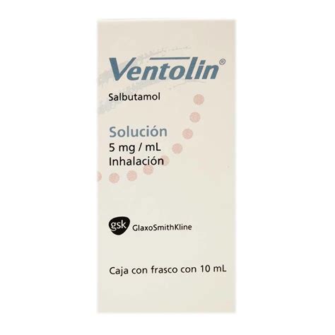 Ventolin solución para inhalación 10 ml Walmart