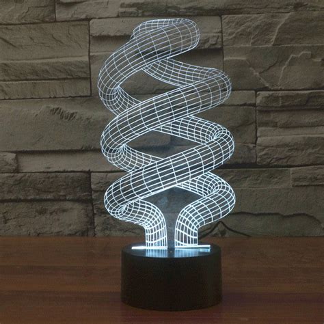 Realistic Energy Saving Bulb Sculpture 3d Optical Illusion Lamp — 3d Optical Lamp