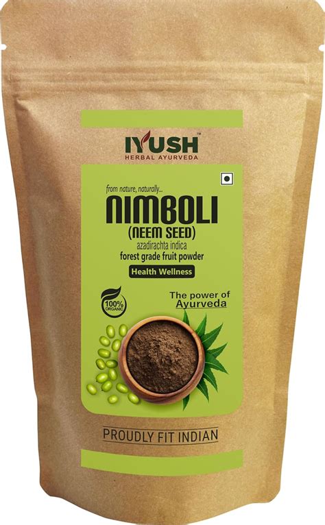 IYUSH Herbal Ayurveda Neem Seed Powder 400gm Nimboli Beej Powder