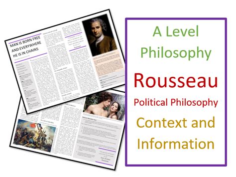 Philosophy and Ethics - Rousseau on Political Philosophy - Context and Information | Teaching ...