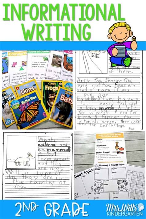 2nd Grade Informational Writing Samples And Teaching Ideas