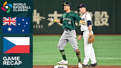 Australia Vs Czech Republic Game Highlights World Baseball