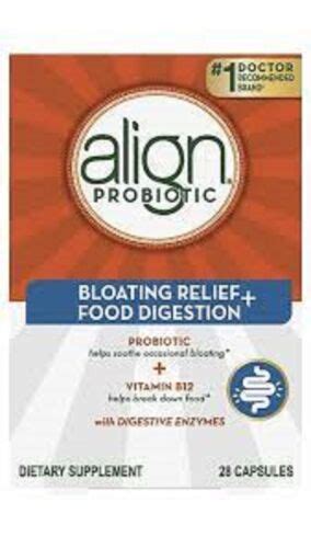 Align Probiotic Bloating Relief Food Digestion 28 Caps EXP 3 2025 FREE