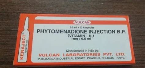 Vitamin K Injection at Best Price in India