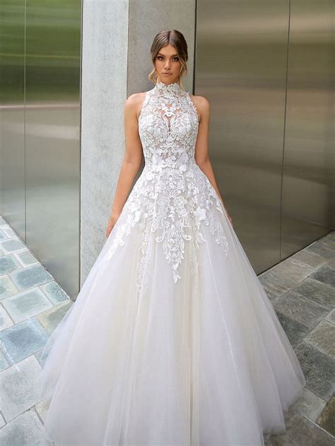 The 21 Best High Neck Wedding Dresses For 2021 High Neck Wedding Dress Wedding Dress