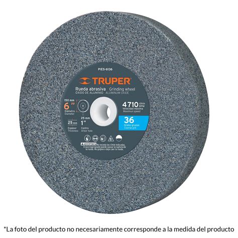 Rueda abrasiva p esmeril 6X3 4 óxido de aluminio grano 60 Fara