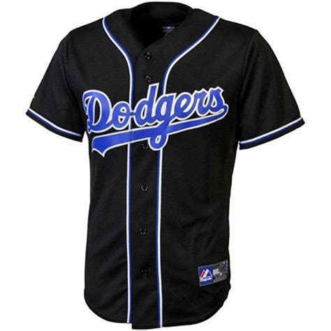 Los Angeles Dodgers Black Replica Mlb Baseball Jersey Dodgers Outfit