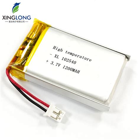 102540 High Temperature Resistant Polymer Lithium Ion Battery 37v 1200mah For Drive Recorde