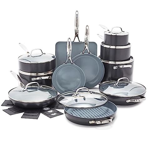 GreenPan Valencia Pro Hard Anodized Healthy Ceramic Nonstick 22 Piece